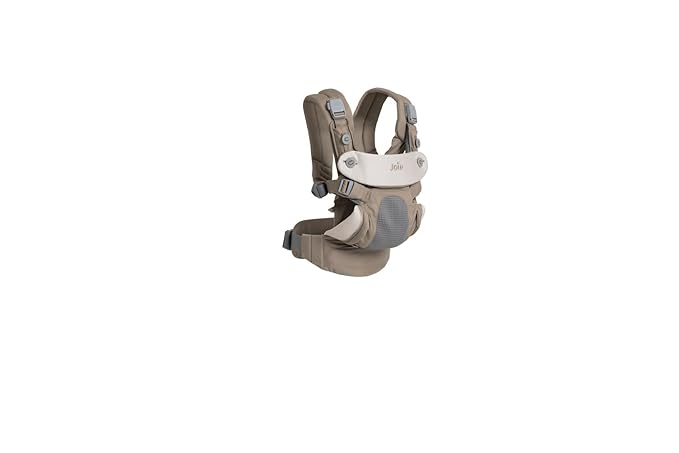 Joie Savvy Baby Carrier – Ergonomic, Adjustable Baby Carrier with 4 Carry Positions, Padded Shoulder Straps and Lumbar Support (Sandstone)