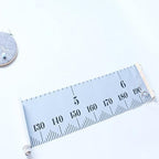 Kids Growth Chart, Wood Frame Fabric Canvas Height Measurement Ruler from Baby to Adult for Child's Room Decoration 7.9 x 79in (7.9 x 79in, Gray)