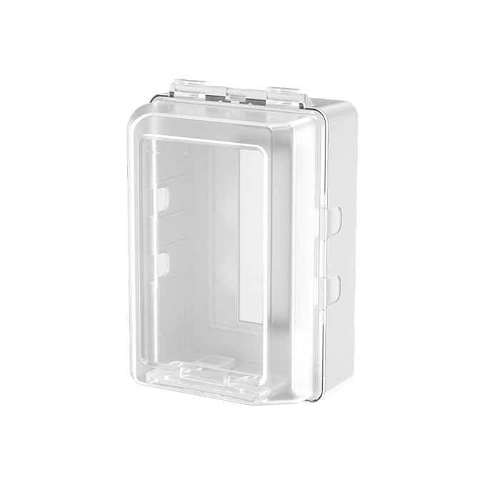 SAFELON 1Pcs Baby Proof Electrical Outlet Box Electrical Outlet Cover Baby Proof Box Plug Cover for Baby Safety (Clear-White)