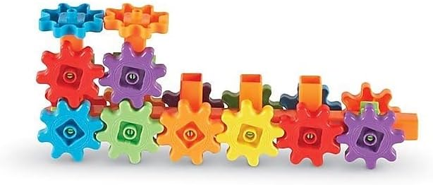 Learning Resources Gears! Gears! Gears! Starter Building Set, Puzzle, Early STEM Toys, Gears Toys for Kids, 60 Pieces, Ages 3+