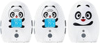 Audio Baby Monitor TimeFlys Twin Mustang Panda,Talk Back Intercom,Long Range up to 1000 ft,Temperature Monitoring and Warning,Lullabies,Rechargeable,Vibration,LCD Display,Night Light