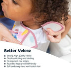 Tiny Twinkle Mess Proof Baby Bibs for Eating - Waterproof, Wipeable Bibs - Toddler Bibs - Travel Friendly - PFAS, PVC, BPA, Phthalate Free - Baby Food Bibs(3 Pack,Girl Hearts)