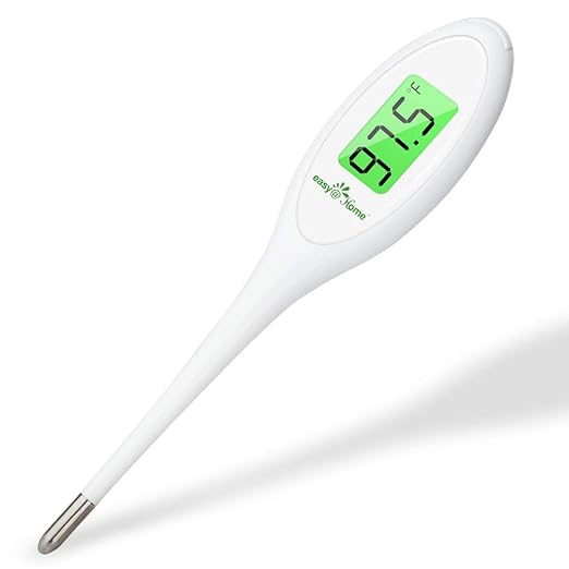 Easy@Home 8 Sec Fast Reading Digital Oral Thermometer for Adult, Kid and Baby, Oral, Rectal and Underarm Temperature Measurement for Fever with Two-Color LCD Display Backlit and Alarm EMT-A12