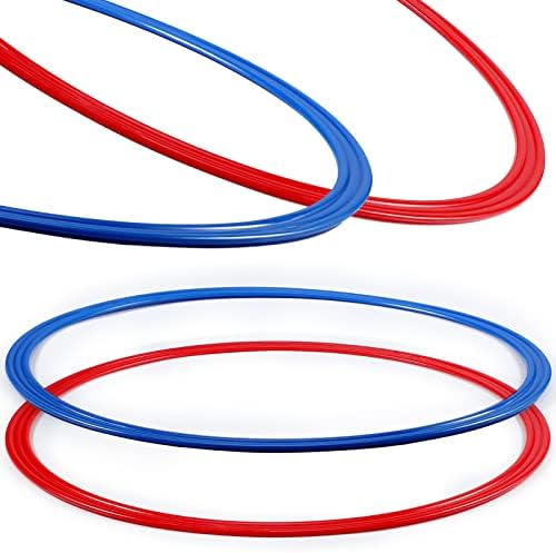 Libima Obstacle Course Ring Set Exercise Hoop Large Hoop Plastic Toys Playground Toys for Gymnastics Practice Party Games Educational Activities Holiday Decor, 5 Colors(12 Pcs,30 Inch)