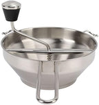 Manual Food Mill, Ergonomic Food Mill Stainless Steel Milling Handle Stainless Steel Bowl Rotary Food Mill for Tomato Sauce Applesauce Mashed Potatoes Baby Food