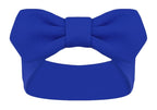 Creative Knitwear Kansas Jayhawks Infant Girls Royal Solid Hair Knot Headband Embroidered Logo - Size Newborn - 4T