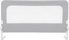 59'' x 22.8" Extra Long Toddler Bed Rail Guard, 1-Pack – Foldable & Portable Safety Rail with Breathable Mesh, Tool-Easy Assembly, Durable Steel Frame, Fits Twin/Full/Queen/King Beds, Grey