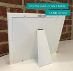 Baby Hand & Footprint Frame Keepsake Kit | Capture Milestone Moments with Safe Clay, Stencil Set & Wood Frame | Perfect Newborn Gift for Baby Showers | White