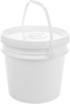 Ciieeo Large Capacity Wet Tissue Holder, Portable Car Wipes Dispenser,flushable Wipes Container with Lid, Refillable Bucket for Baby, Bathroom, Travel, White