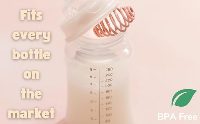 Bottle Whisk, Eliminate Clumps and Reduce Bubbles, 2-Pack,BPA Free Food Grade Silicone (Blue)