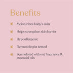 Soothing Baby Lotion for Dry, Eczema Prone & Sensitive Skin with Jojoba Oil + Squalane - Moisturizing, Nourishing Lotion for Newborns, Babies & Kids, Fragrance Free | 7.8 fl. oz.