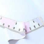 Kids Growth Chart, Wood Frame Fabric Canvas Height Measurement Ruler from Baby to Adult for Child's Room Decoration 7.9 x 79in (7.9 x 79in, Pink & Grey)
