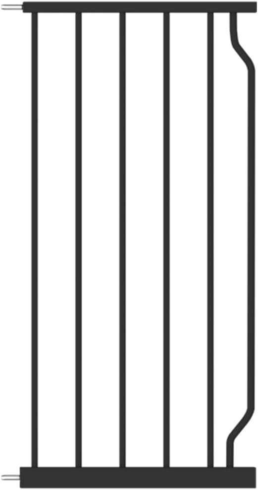 Extra Wide Baby Gate with 14.17in Extensions - Walk Through Pressure Mount Auto Close Child Safety Gate (Black, Extension-14.17"/36cm)