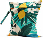 Wet Dry Bag Wet Bag for Swimsuit Travel Beach Pool Stroller Diapers Dirty Yoga Gym Clothes Makeup Bag Waterproof Tropical Palm Leaves Decor Jungle Palm Leaf Favors
