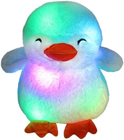Glow Guards Light up Penguin Stuffed Animal Snuggle Soft Plush Toy with LED Night Lights Glow Birthday Children's Day for Toddler Kids, 12''