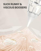 HEYVALUE Nasal Aspirator for Baby, Electric Baby Nose Sucker, Automatic Nose Cleaner with 3 Silicone Tips, Adjustable Suction Level and Music Soothing Function