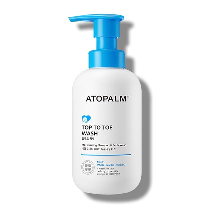 ATOPALM Top to Toe Baby Wash & Shampoo, Sulfate-Free, pH Balanced, Head to Toe Bath, 10.1 Fl Oz, 300ml
