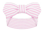 Creative Knitwear Louisville Cardinals Infant Girls Pink/White Striped Hair Knot Headband Embroidered Logo - Size Newborn - 4T