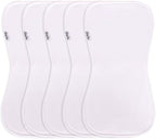 Premium 5-Pack Large Organic Cotton Burp Cloths – 3 Layers, Ultra Soft & Absorbent Burping Towel, Shoulder Towel & Hand Towel