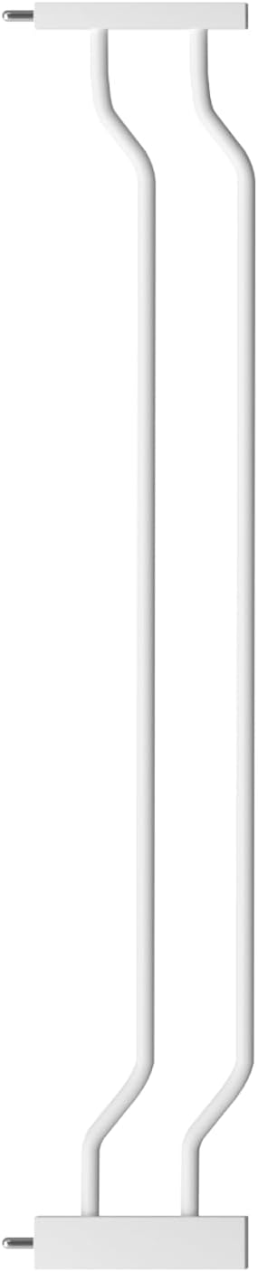 WAOWAO Baby Gate 4.71" Extra Wide Pressure Mounted Walk Through Swing Auto Close Safety White Metal Toddler Kids Child Dog Pet Puppy for Stairs,Doorways,Kitchen