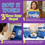 – 3 Month Subscription | 3 Science Kits, 9 Total Hands-On STEM Projects | Educational Building Learning Toys & Activities for Kids Ages 7-12 | Boys & Girls Gift