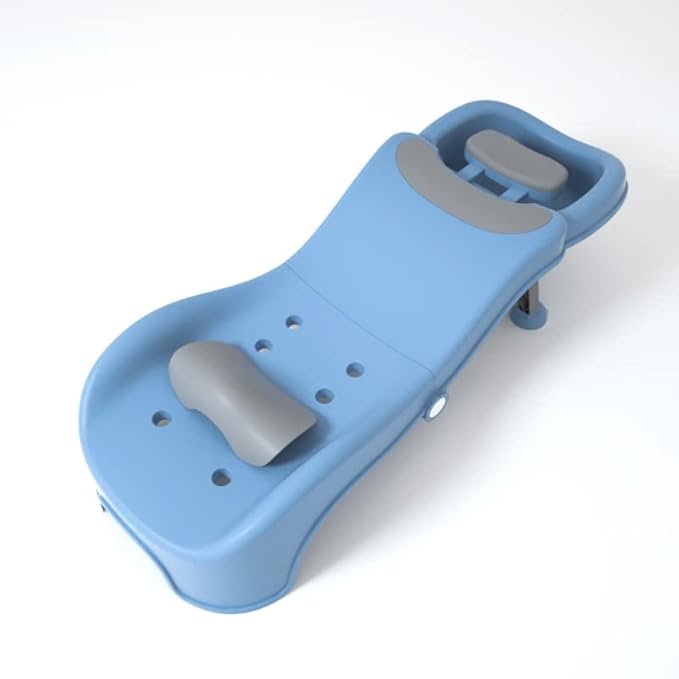 Adjustable Children Shampoo Chair for 3-10 Year Old Bathing Seat Tub Collapsible with Prevent Wet Clothes Design