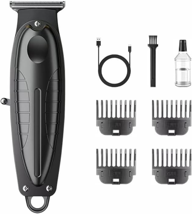 Electric Professional Hair Clipper and Shaving kit （Rubber biack Regular Color Box）