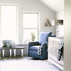 Oilo Crib Sheet, Breathable, Fitted, Turkish Cotton Jersey, 300 Thread Count, Machine Washable, Fits Standard Crib (28" x 52" x 6"), Toddler Bedding, Girl, Boy, & Neutral Nursery Design, Elephant