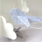 Baby Crib Mobile (Birds and Clouds) - Nursery Decor Ceiling Mobile for Boys & Girls - Crib Accessories - Grey & White