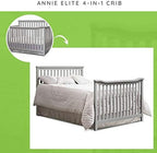 Full-Size Conversion Kit Bed Rails for Sorelle Convertible Cribs - Solid Wood Rail - Toddler and Adult Bed Rail for Full-Size Beds - Essential Nursery & Baby Furniture (Model #221, Gray)