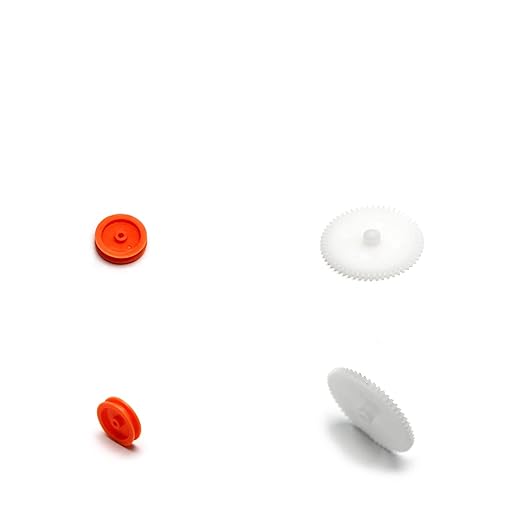 Fielect 75 Type Plastic Gears Kit - Crown, Reduction, Worm Gears for DC Motor DIY Model Toys