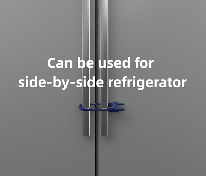 4 Pack Child Proof Sliding Cabinet Door Code Locks Baby Safety Cupboard Locks Adjustable U Shaped Cabinet Latches for Knob Handle Drawers Closet (4 PCS, Blue)