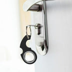 Black Keychain Spinner Fidget Ring,Novelty Keychain Fidget Toy for Finger Exercising,Gifts for Adult Men.Portable Key Ring Spinner Toy for Finger Exercising Fidget Spinners