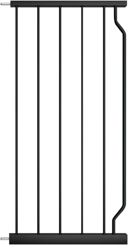 WAOWAO Baby Gate 14.17" Extra Wide Pressure Mounted Walk Through Swing Auto Close Safety Black Metal Toddler Kids Child Dog Pet Puppy for Stairs,Doorways,Kitchen