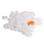 Fielect 64 Type Plastic Gears Kit Plastic Gears Plastic Crown Gear Single Double Reduction Gear Worm Gear for DC Motor DIY Model Toys 1Pcs