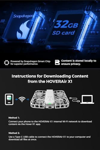 X1 Drone with Camera, Self-Flying Camera Drone with Follow Me Mode, Foldable Mini Drone with HDR Video Capture, Palm Takeoff, Intelligent Flight Paths, Hands-Free Control White (Standard)