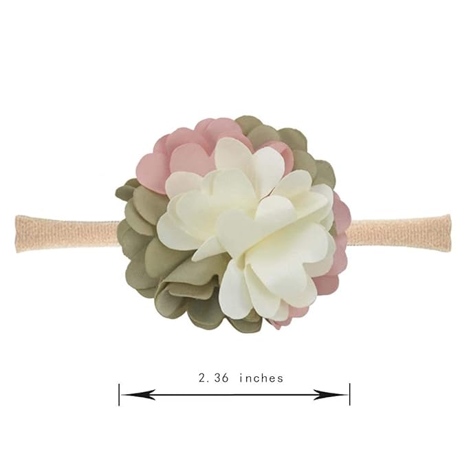 Baby Girl Headbands and Bows for Newborn Infant Toddler Nylon Hairbands Hair Accessories