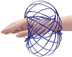 Digital Energy Kinetic Educational Spring Toy - Multi Sensory Interactive 3D Shaped Flow Ring (Royal Blue)