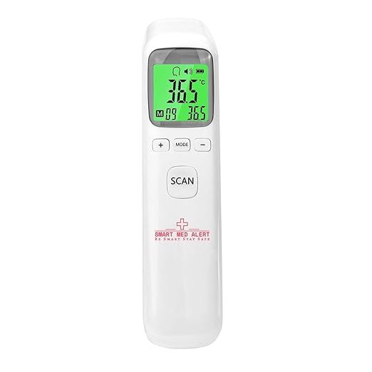 Forehead Infrared Thermometer, 1-Second Reading, Fever Alarm, No-Touch Measurement, 32-Set Memory Recall, 3 Color-Coded Indicators, Thermometer for Adults, Kids & Infants, °F/°C