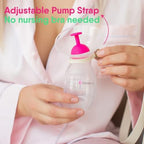 NatureBond Silicone Breast Pump with lid, Stopper, Strap, Pouch. Breastfeeding Essential Premium All in 1 Set. 3.4oz 100ml (Premium All-in-ONE)