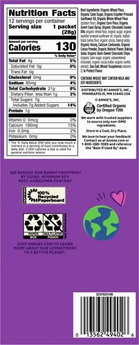 Annie's Organic Friends Bunny Grahams, Chocolate Chip, Chocolate, and Honey Baked Graham Snacks, 12 Pouches, 12 oz (Pack of 2)