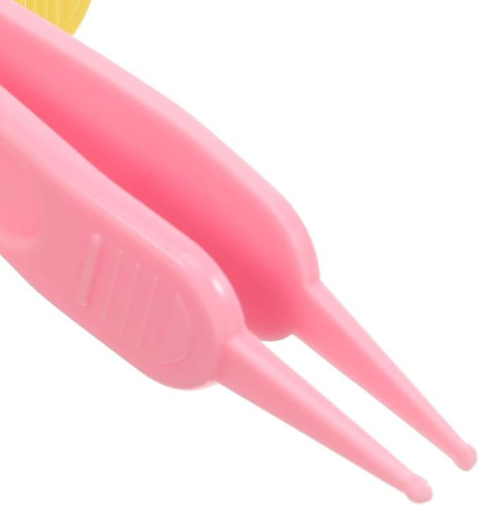 5pcs Infant Nose Cleaning Tweezer Plastic Round Head Care Ear Nose Navel Clean Tool Nipper Plier Pincet Forceps for Ear Wax Removal Tool