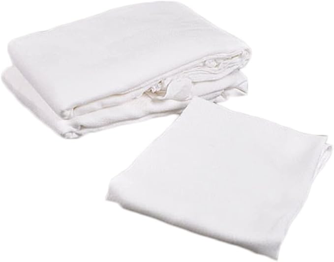 High Absorbancy Reusable Flat Cloth Diapers, Soft & Safe 27 X 27 100% Cotton Burp Cloth, Also Great to Clean Mirrors (6)