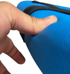 Independence Medical Shower Bench, Bath Stool Chair, Bathroom Transfer Seat, Elderly Assistance Products, Shower Chairs, Adjustable, Padded Seat & Handles, Aluminum Frame, Anti-Slip (Blue)