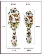 Rock & Ruddle Soft White Natural Boar Bristle Hairbrush for Babies and Young Children. Perfect for Fine Hair Detangling and Smoothing. Little Ducks Design, Small