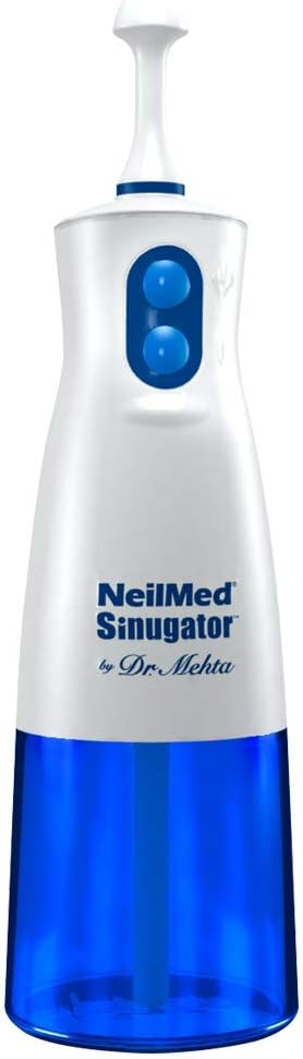 NeilMed Sinugator Cordless Pulsating Nasal Wash with 30 Premixed Packets