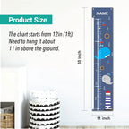 Sungwon Personalized Kids Canvas Growth Chart, Whale