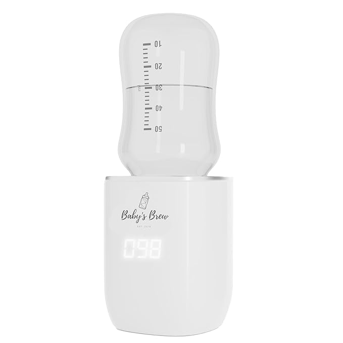 Baby’s Brew Superfast Baby Bottle Warmer – Portable, Travel-Friendly & Outdoor Warmer for On-The-Go Use – Warms Breast Milk, Formula & Water – BPA-Free | Only Warmer | Bottle Adapter Not Included