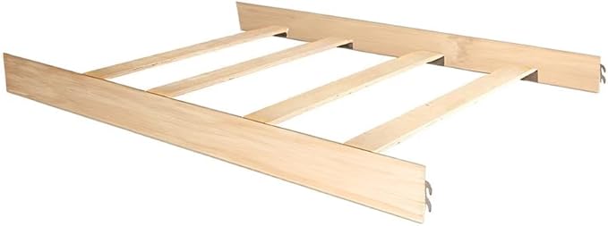 Full-Size Conversion Kit Bed Rails for Sorelle Convertible Cribs - Solid Wood Rail - Toddler and Adult Bed Rail for Full-Size Beds - Essential Nursery & Baby Furniture (Model #215, Unfinished)