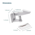 Inaya Cabinet Locks Baby Proofing - Child Proof Drawer Locks - Child Safety Cabinet Latches with 3M Adhesive Easy Installation - No Drilling or Extra Screws (8 Pack)